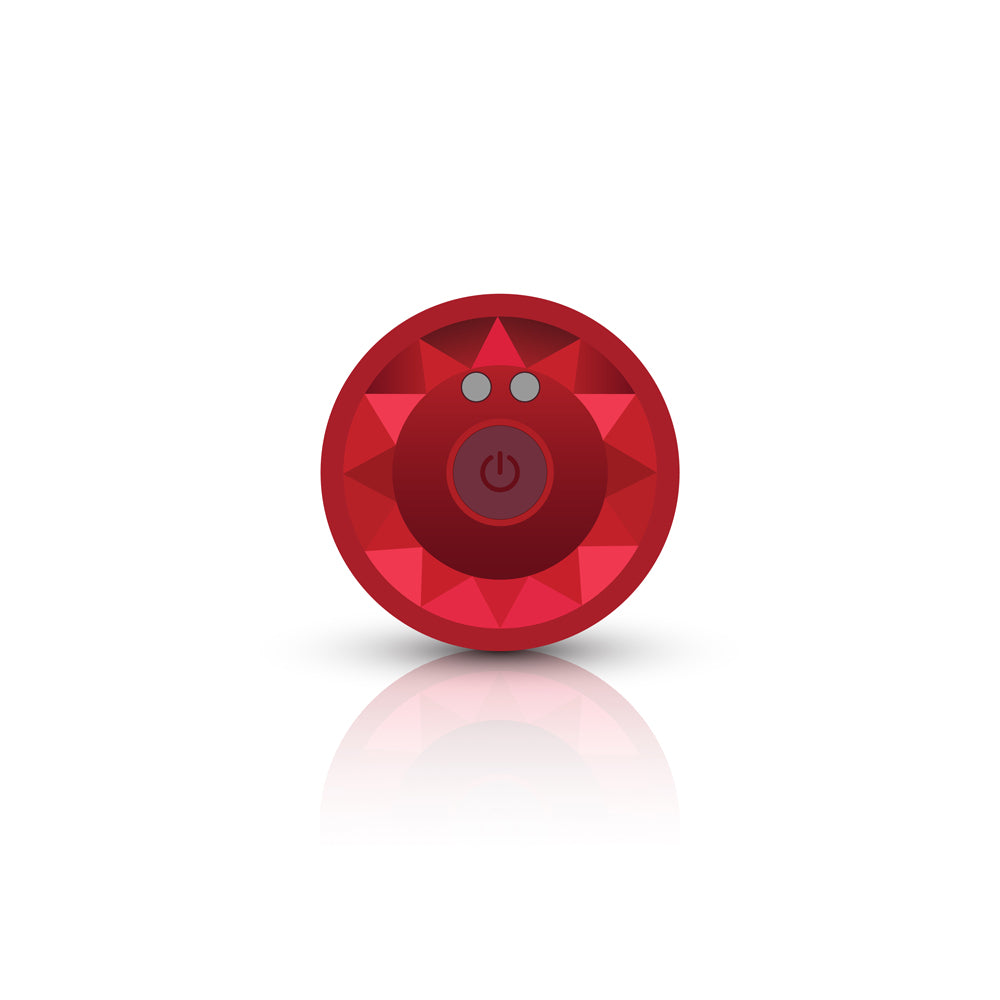 Vibrating Red Metal Remote Plug - Lg