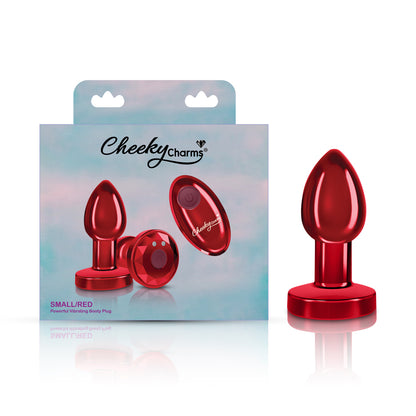Vibrating Red Metal Remote Plug - Small