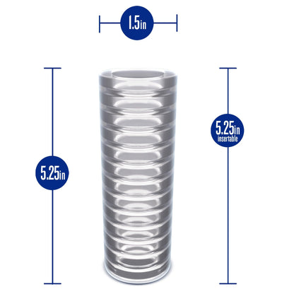 Rize - Ribz - Glow in the Dark Self - Lubricating Stroker - Clear