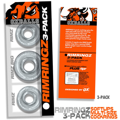 RimringzMulti Size 3 Pack- Clear