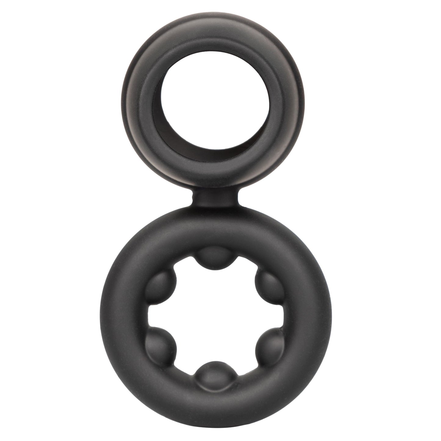 Alpha Liquid Silicone Dual Support Magnum Ring - Black