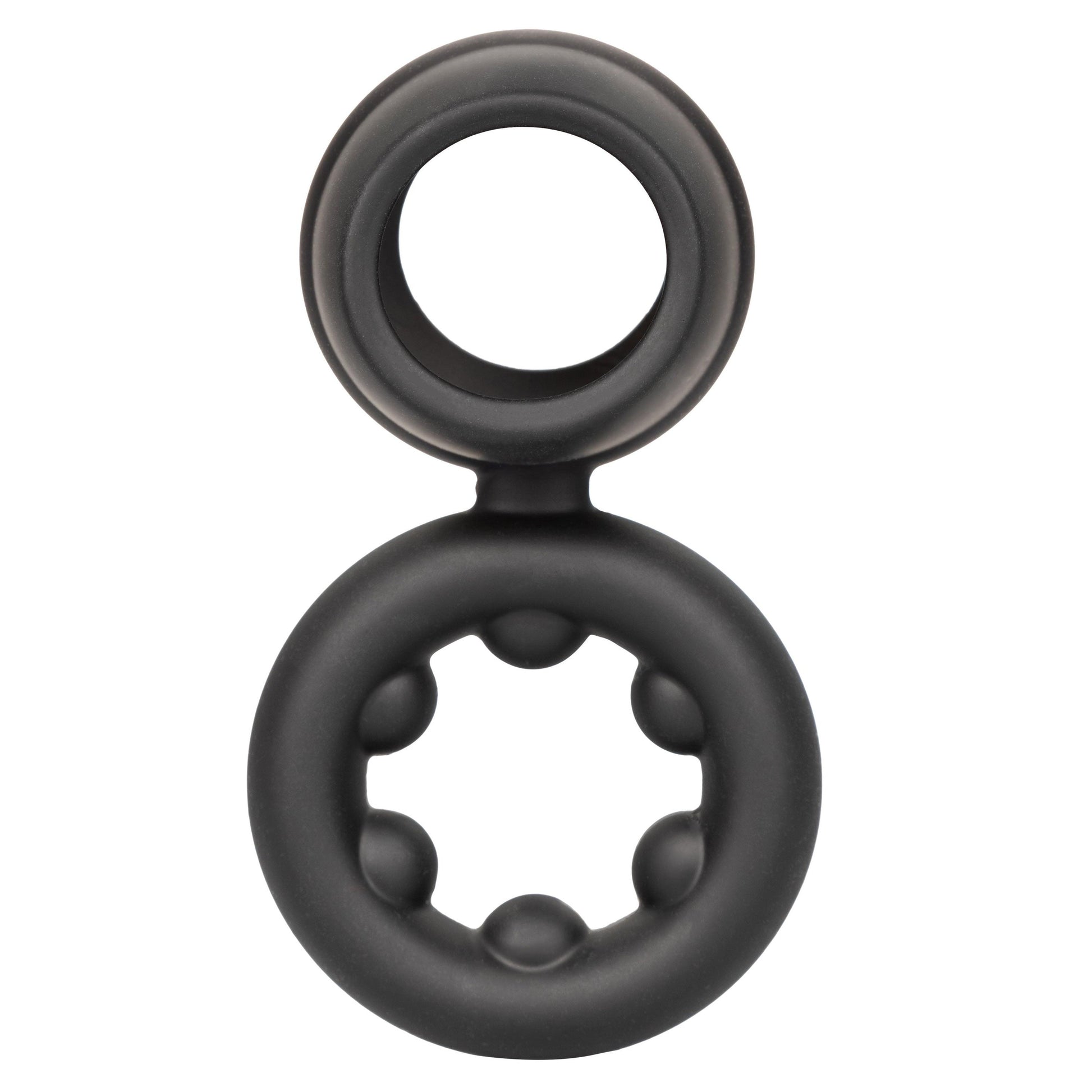 Alpha Liquid Silicone Dual Support Magnum Ring - Black