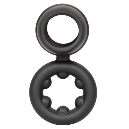 Alpha Liquid Silicone Dual Support Magnum Ring - Black