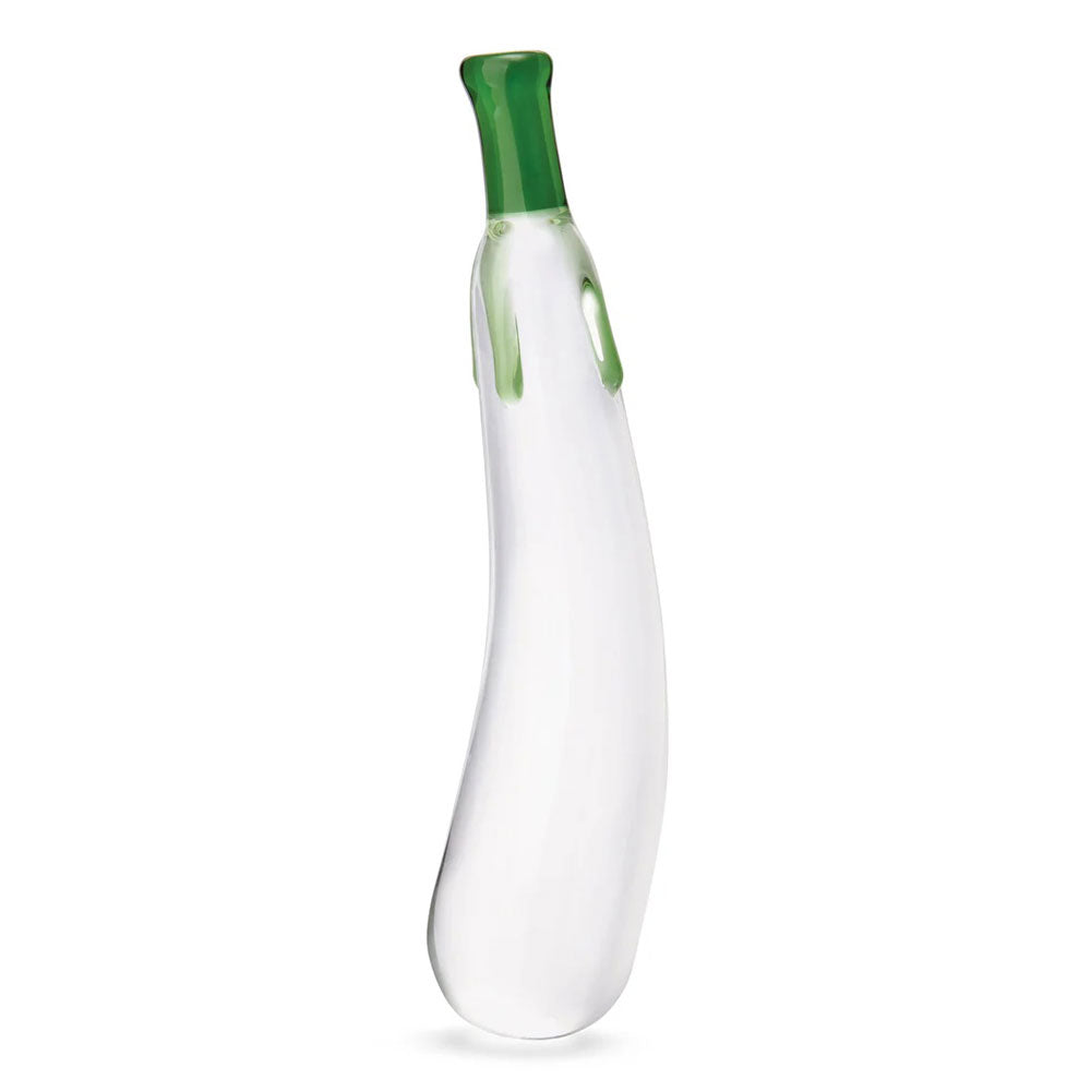 Eggplant Ecstasy 7.25 Glass Dildo GLAS-172
