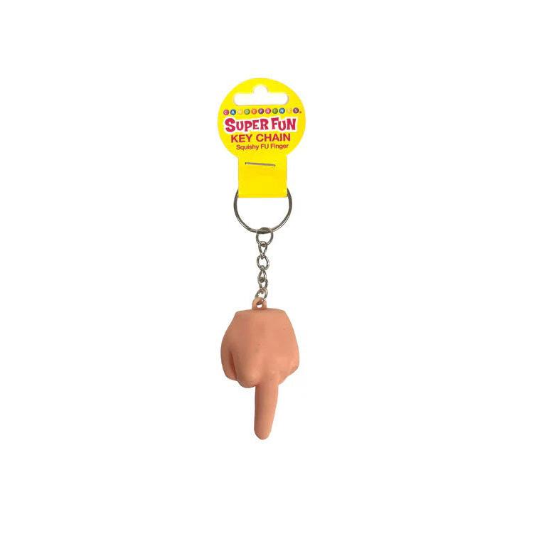 Super Fun Key Chain - Squishy Fu Finger - Sold in 6pk LG-CP1254