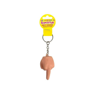 Super Fun Key Chain - Squishy Fu Finger - Sold in 6pk LG-CP1254