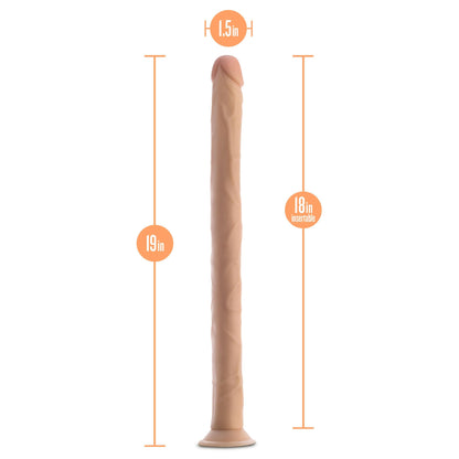 Dr. Skin - 19 Inch Dildo - Beige