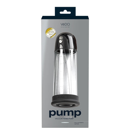 Pump Rechargeable Vacuum Penis - Just Black