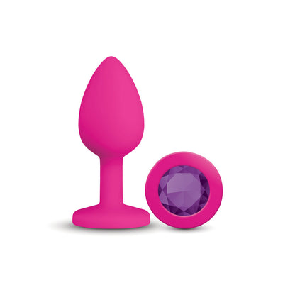Gemma Purple Gem Pink Silicone Plug - Medium