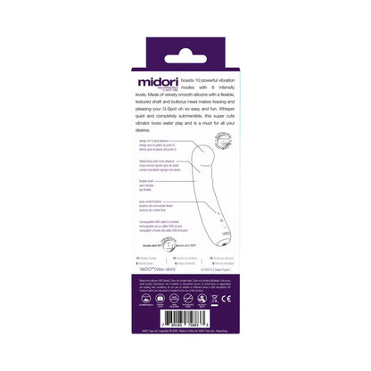 Midori Rechargeable G-Spot Vibe - Deep Purple