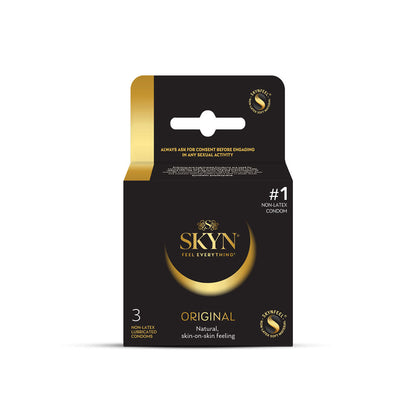 Skyn Original - Non-Latex Lubricated Condoms - 3 Pack