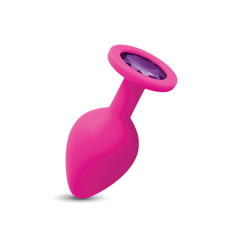 Gemma Purple Gem Pink Silicone Plug - Medium VB-CC9162