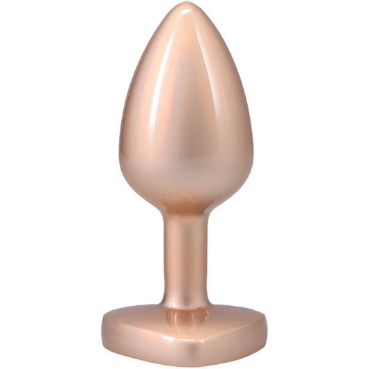 Booty Bling Metal Heart Plug - Medium - Gold DJ7017-19-BX