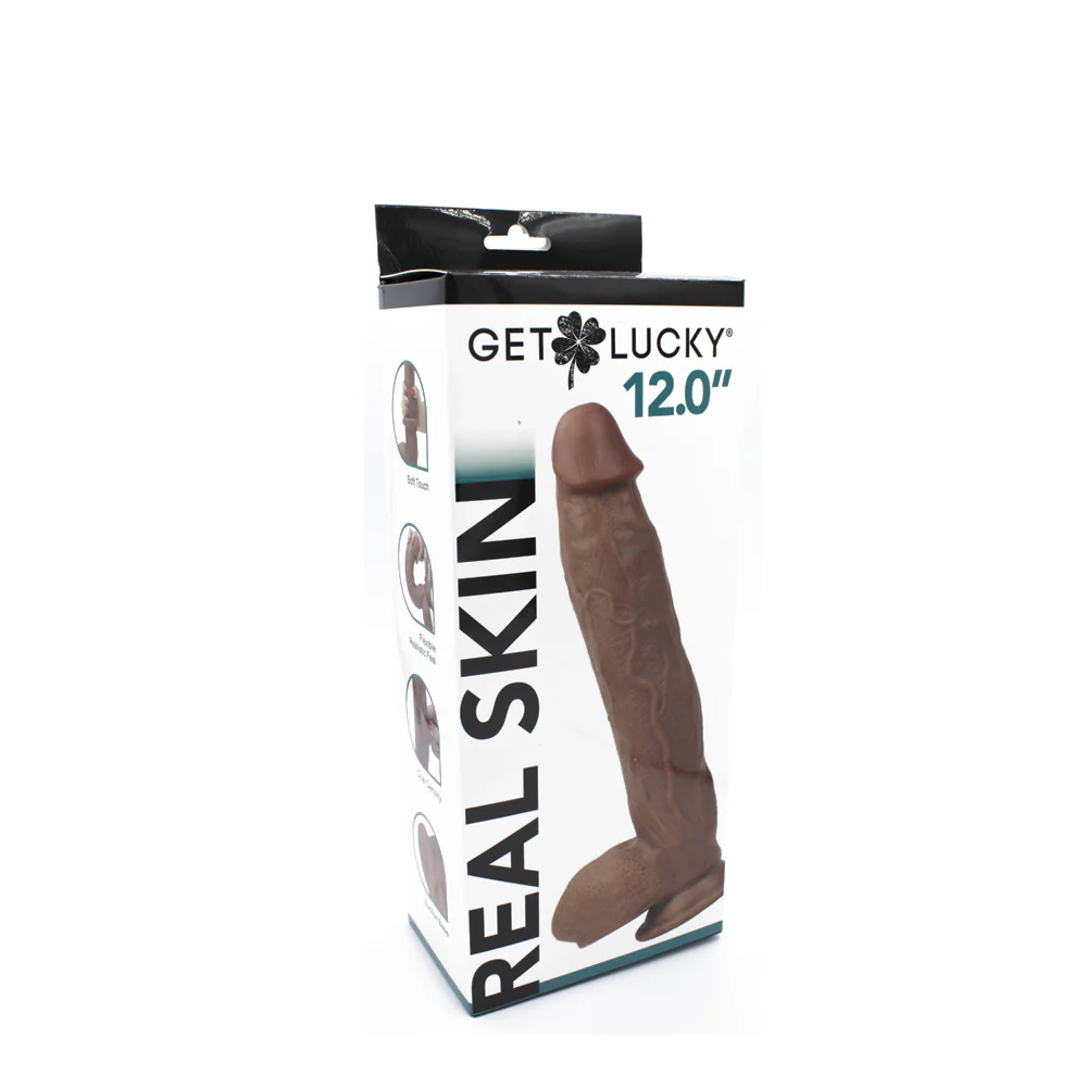 Real Skin 12 Inch Dual Layer Dong Lt Brown VB-GL-3243