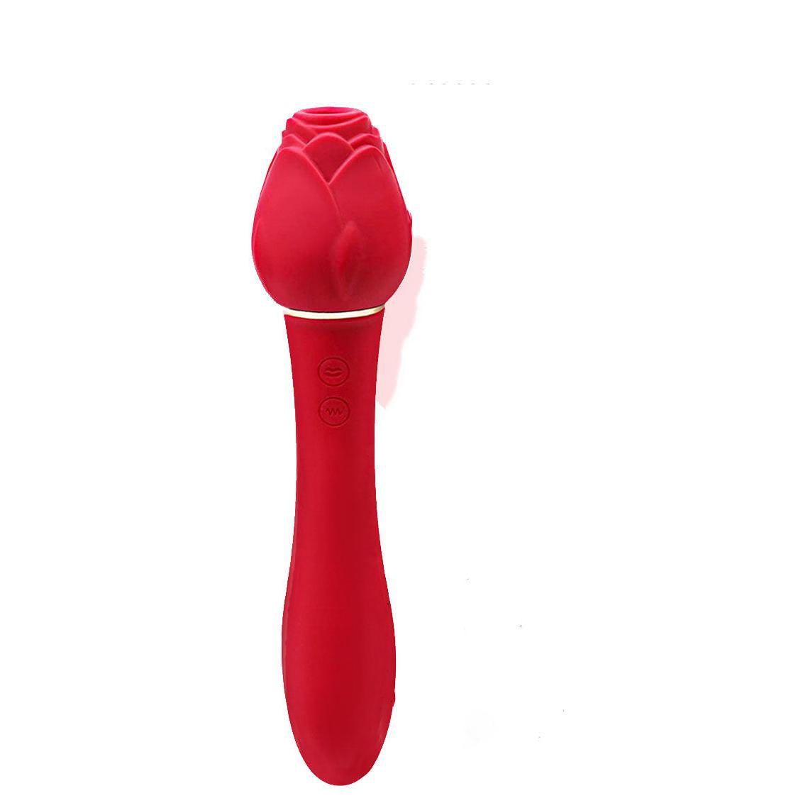 Wild Rose Suction Vibrator - Red IC1706