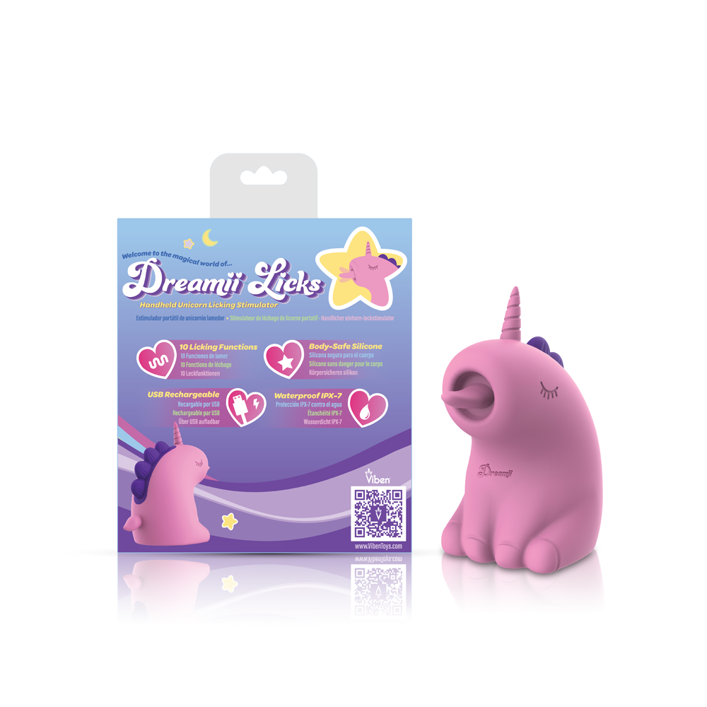 Dreamii Licks Licking Unicorn Stimulator - Mystical Pink