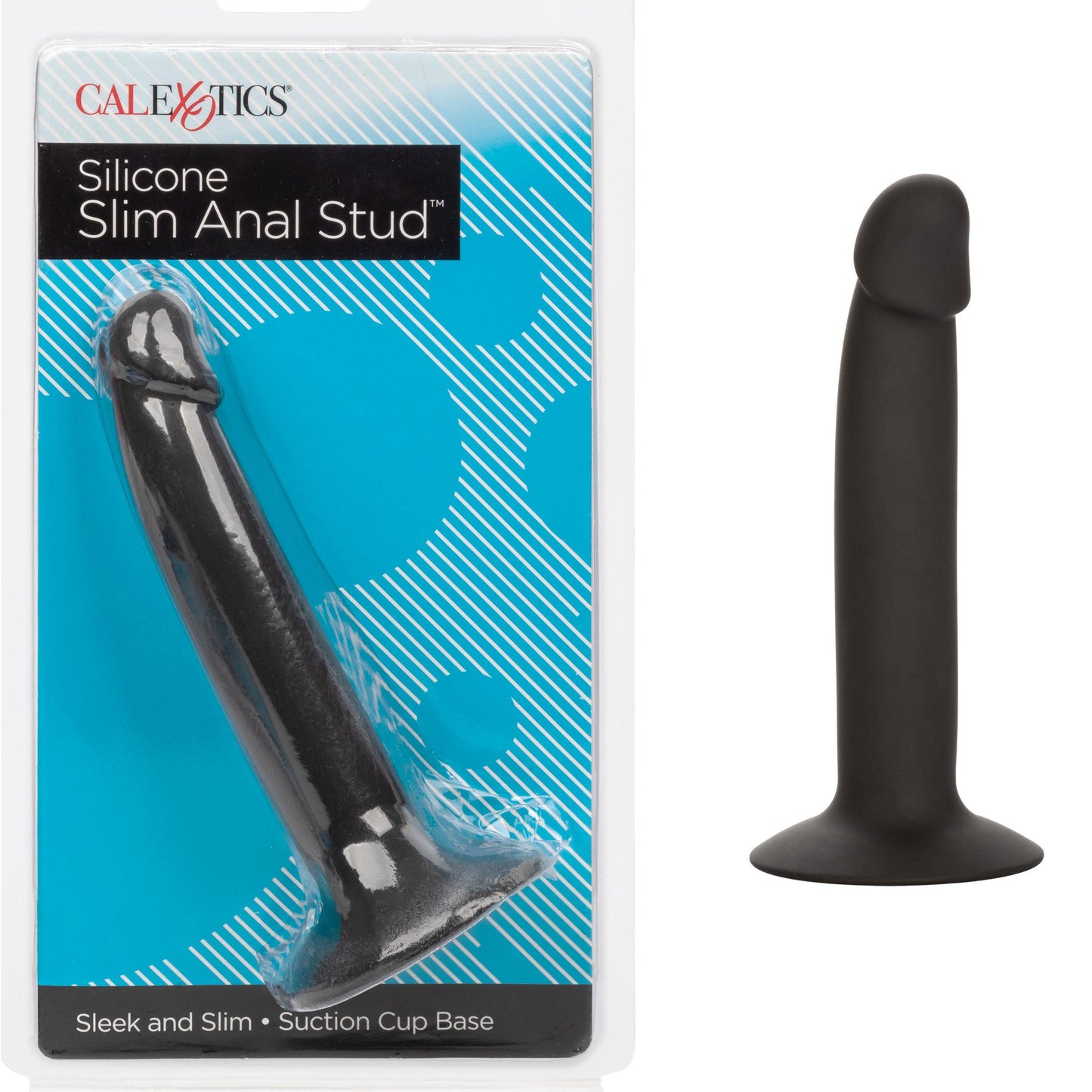 Silicone Slim Anal Stud - Black
