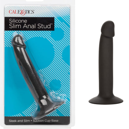 Silicone Slim Anal Stud - Black
