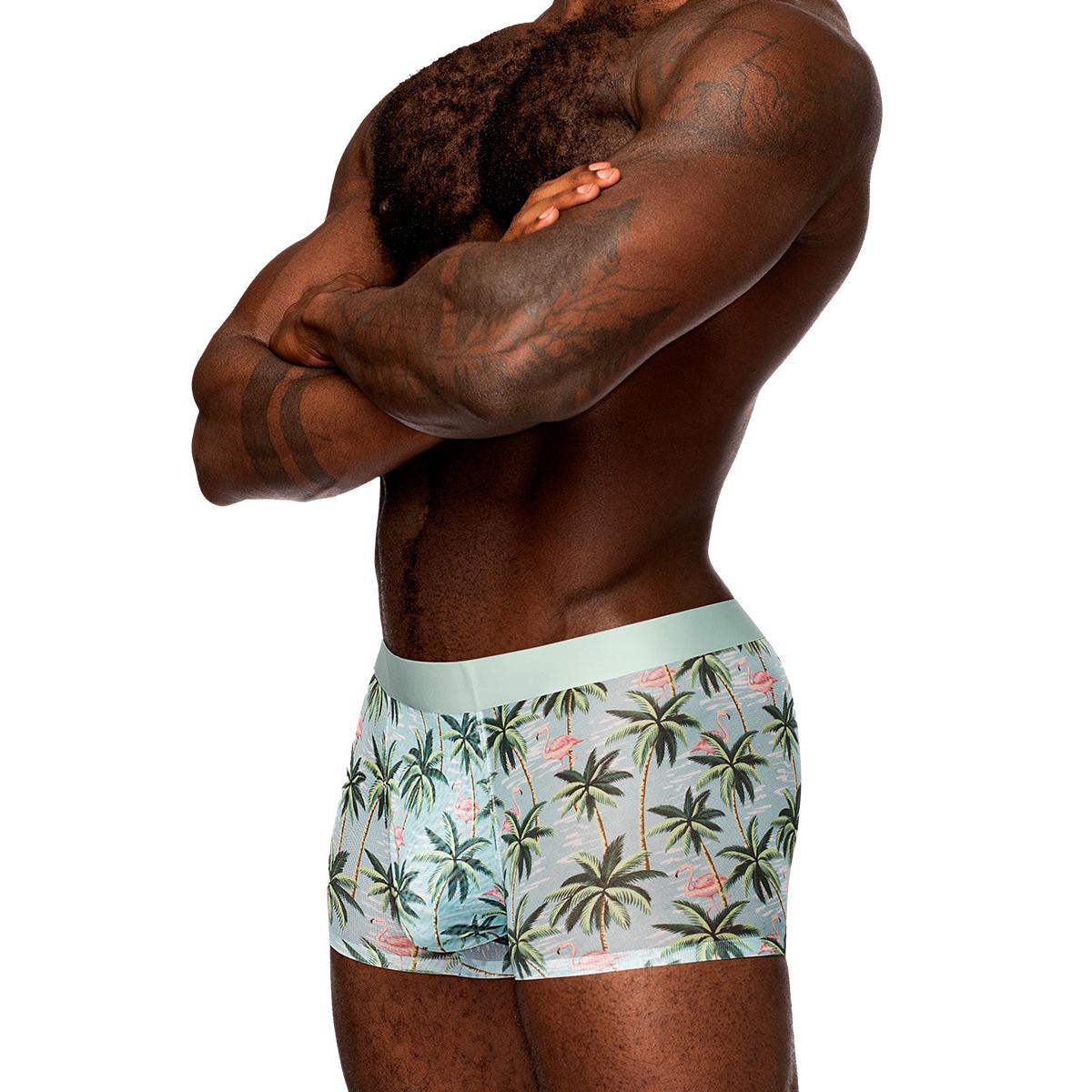 \"Sheer Prints - Seamless Sheer Short - X-Large - Flamingo MP-SMS011FLXL\"