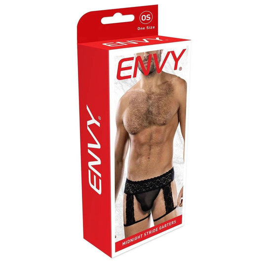 Midnight Stride Garters - Os - Black EV-BLE324