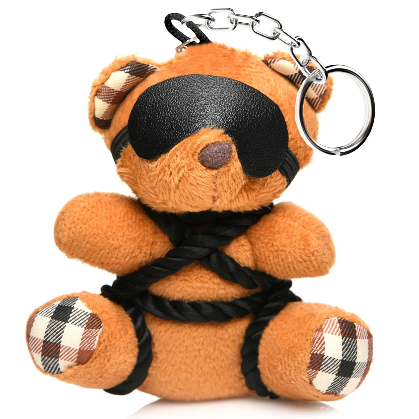 \"Rope Teddy Bear Keychain MS-AH121\"