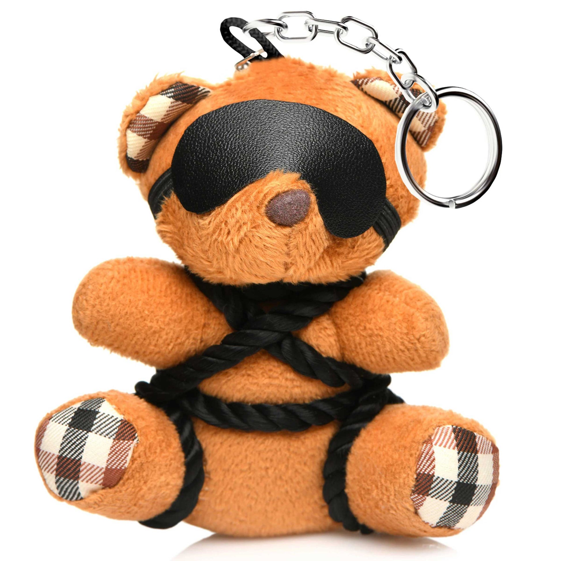 \"Rope Teddy Bear Keychain MS-AH121\"