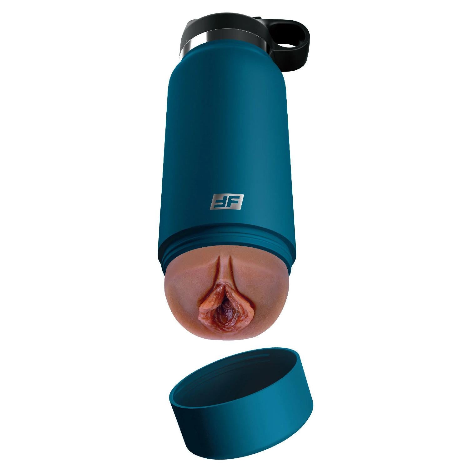 \"Fuck Flask - Private Pleaser - Blue Bottle - Brown PDRD627-29\"