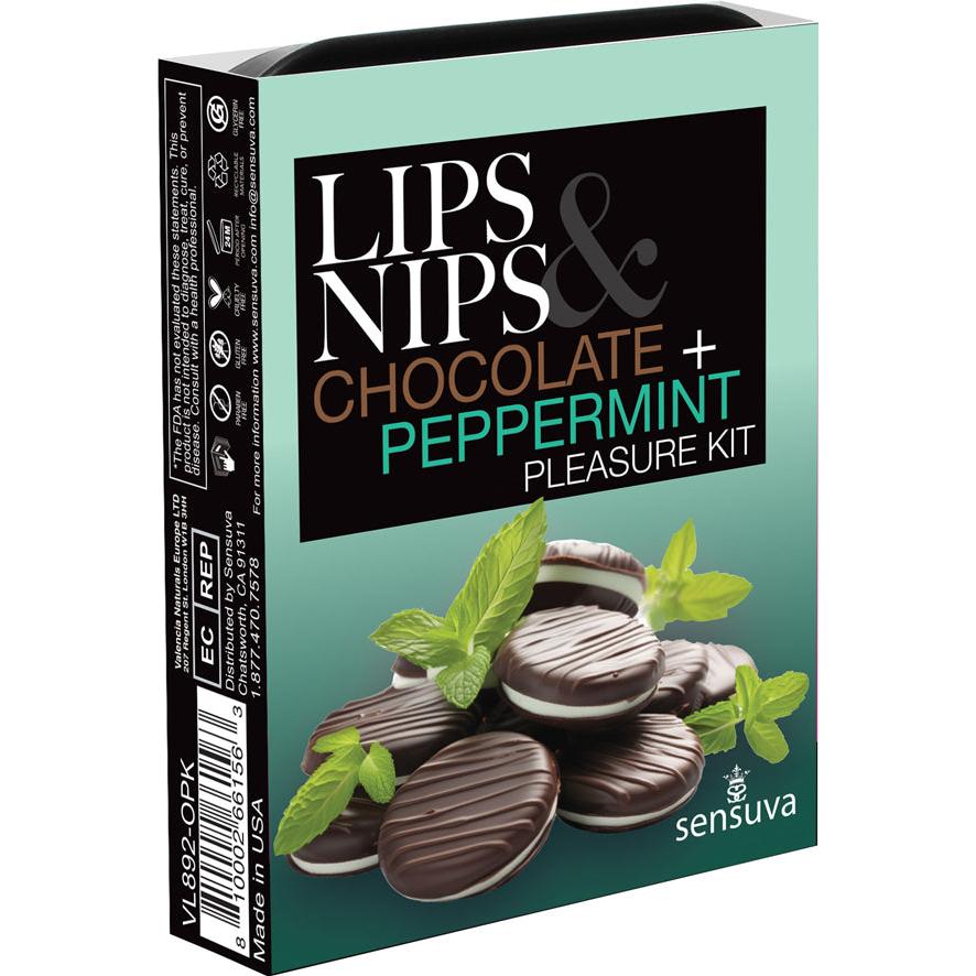 Lips and Nips Pleasure Kit Chocolate/peppermint SEN-VL892-OPK