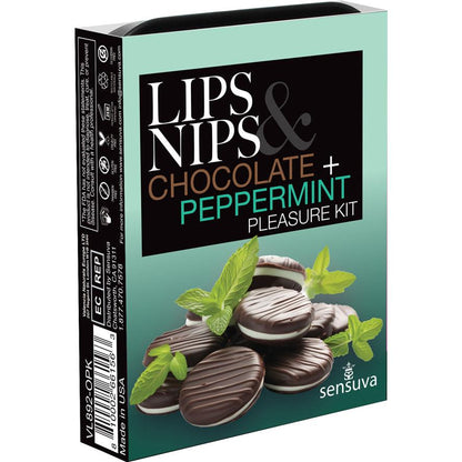 Lips and Nips Pleasure Kit Chocolate/peppermint SEN-VL892-OPK