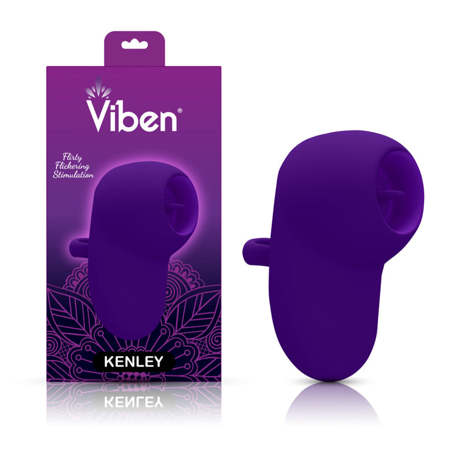 Kenley - Violet - Intense Flickering Finger Vibe With Comfort Grip Ring