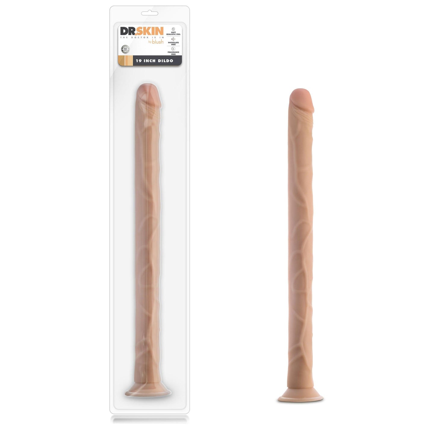 Dr. Skin - 19 Inch Dildo - Beige