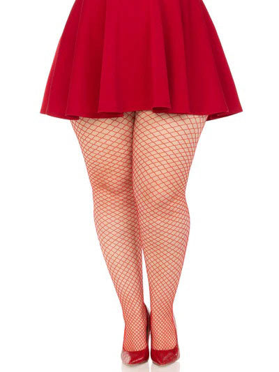 Industrial Net Pantyhose 1x 2x Red LA-9003XRED