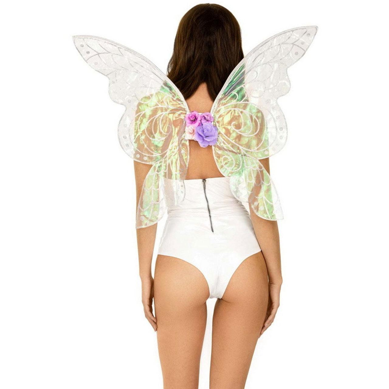 Iridescent Glitter Fairy Wings - One Size - Multicolor LA-A1089MUL