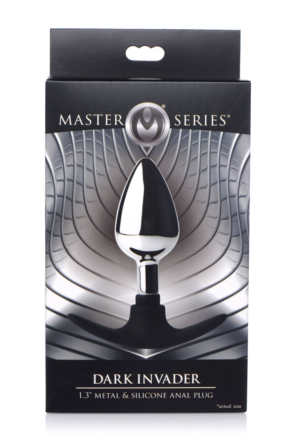 Dark Invader Metal and Silicone Anal Plug - Medium