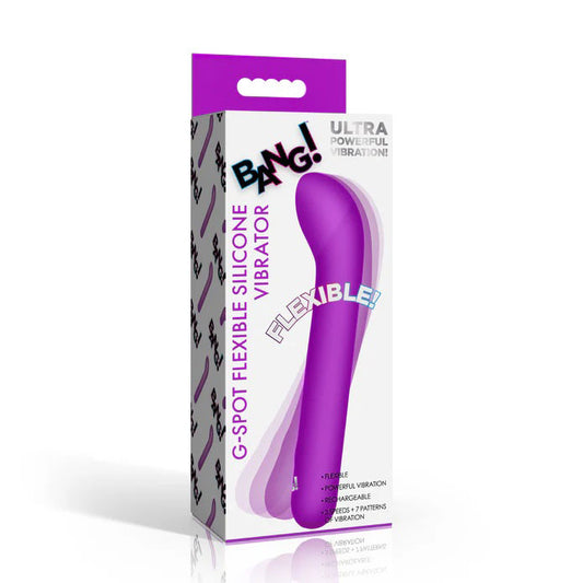 G-Spot Flexible Silicone Vibrator - Purple