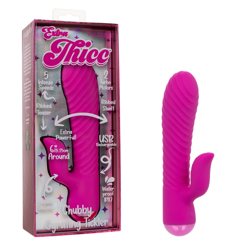 Extra Thicc Chubby Gyrating Tickler - Pink