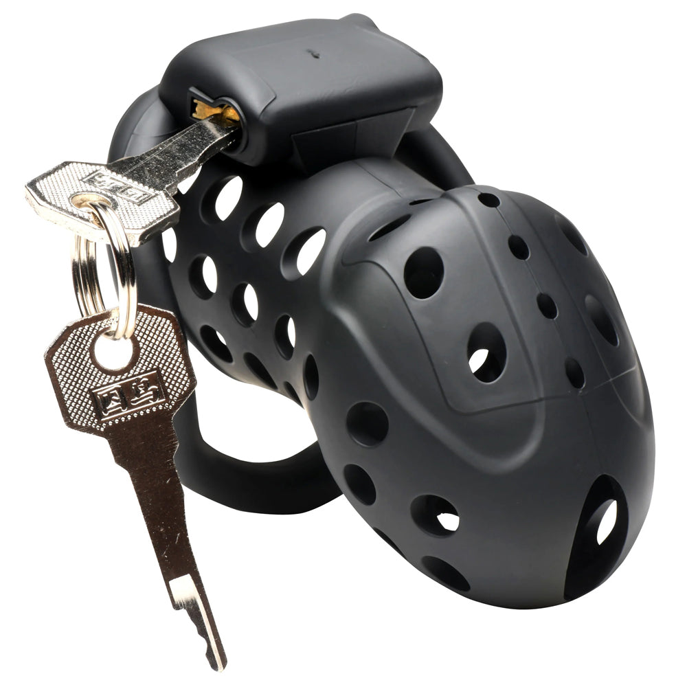 Lock Down Chastity Cage - Black MS-AH599