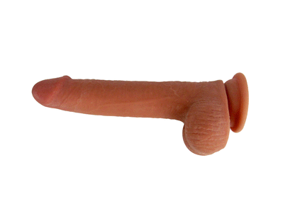 Get Lucky 8 Inch Real Skin Dildo - Tan