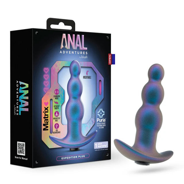 Anal Adventures Matrix - Expedition Plug - Lunar Blue