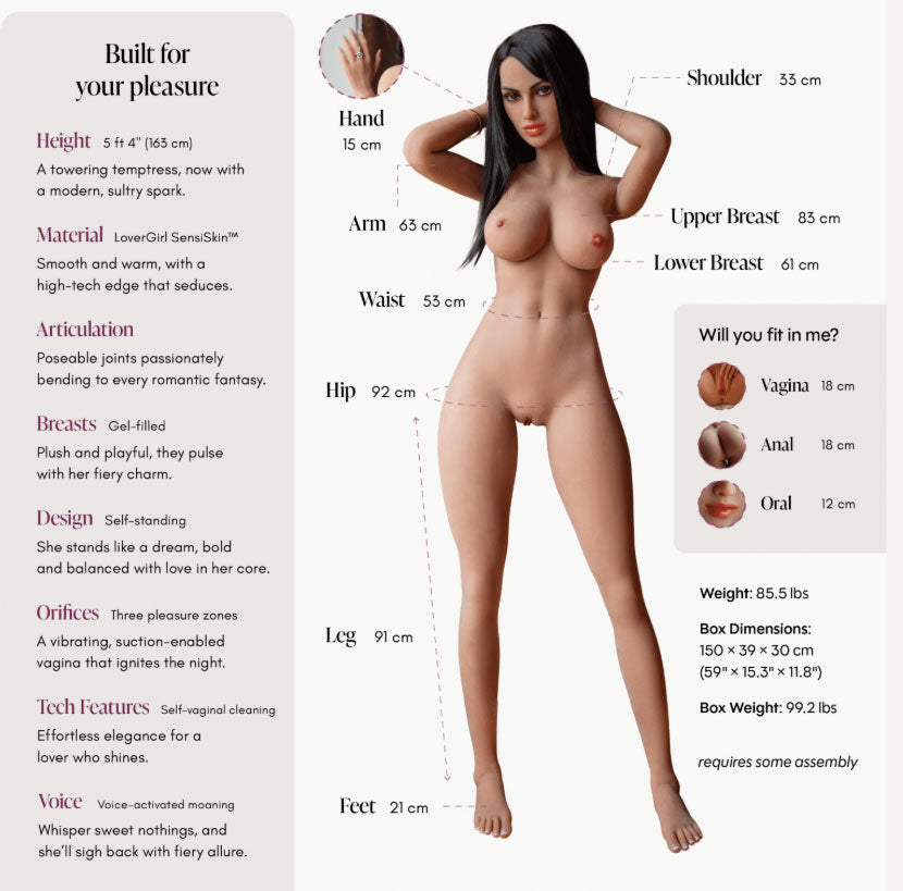 Lover Doll Maria Powered Caramel 5ft 4"