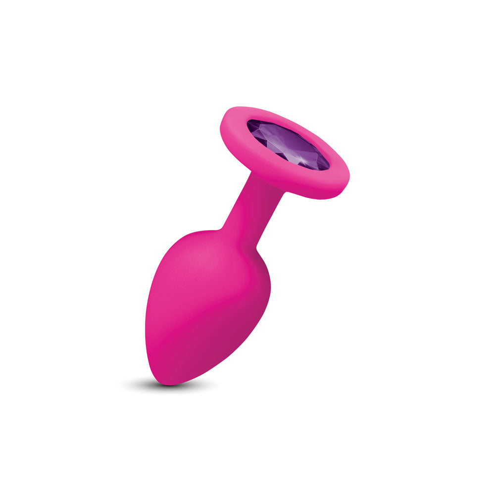 Gemma Purple Gem Pink Silicone Plug - Small VB-CC9161