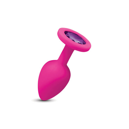 Gemma Purple Gem Pink Silicone Plug - Small VB-CC9161