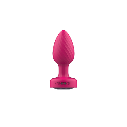 Twila Twirling Purple Gem Light Up Vibrating Plug With Pnk Heart Remote