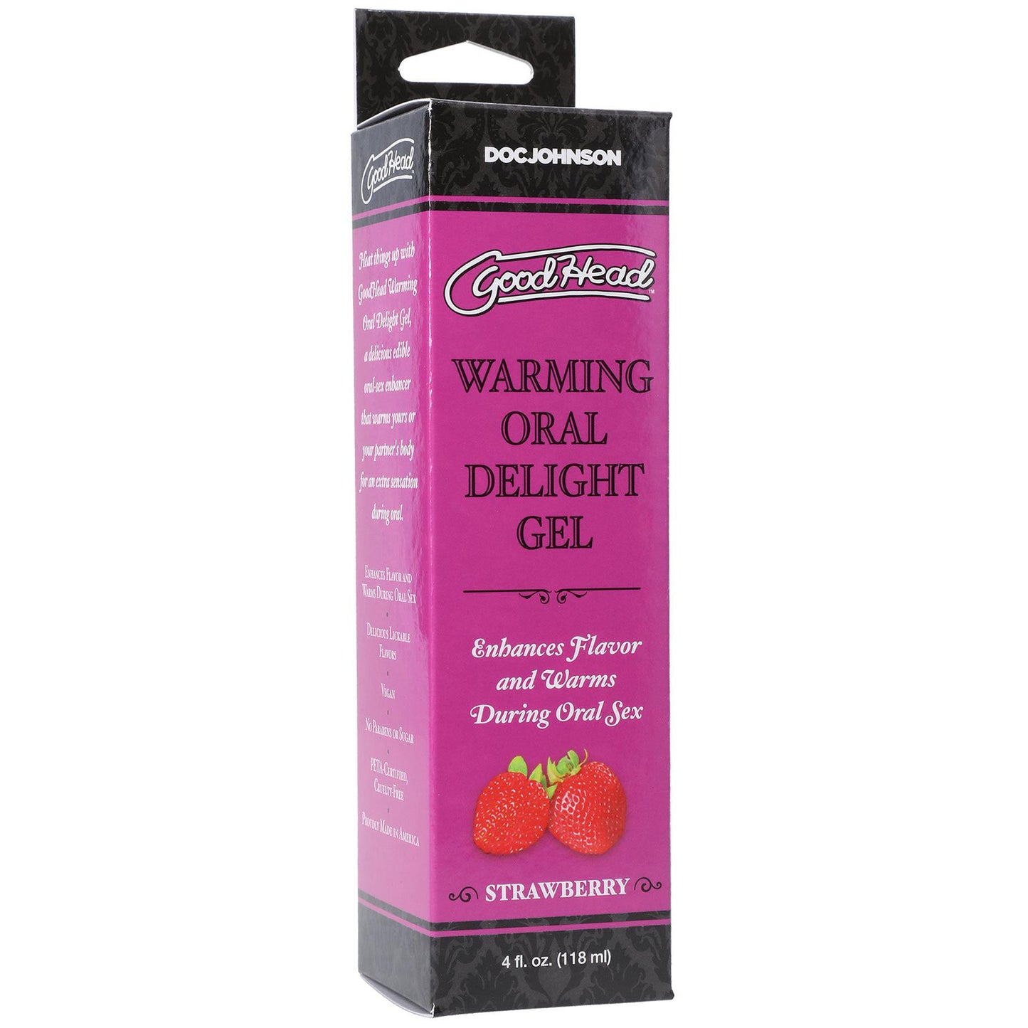 \"Goodhead - Warming Oral Delight Gel - Strawberry - 4 Fl. Oz. DJ1361-13-BX\"