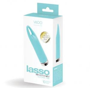 Lasso Rechargeable Clitoral Bullet Vibrator - Turquoise