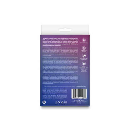 Colours Curve Vibrating 5" Dildo - Purple