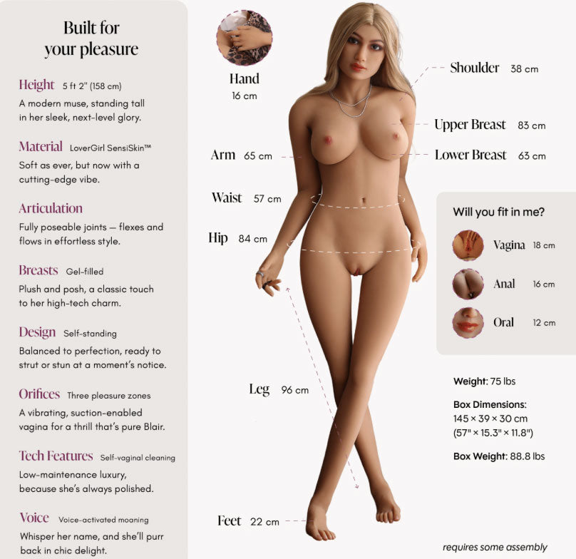 Lover Doll Blair Vanilla 5ft 2"