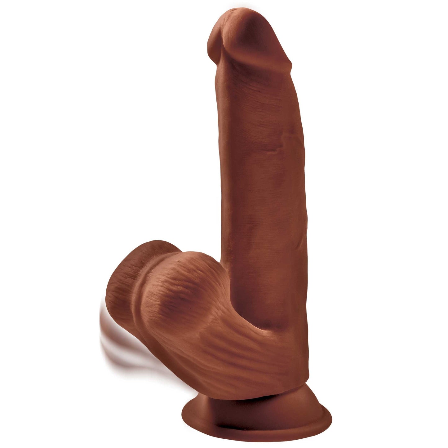 8 Inch Triple Density Cock With Swinging Balls - Brown Pipedream