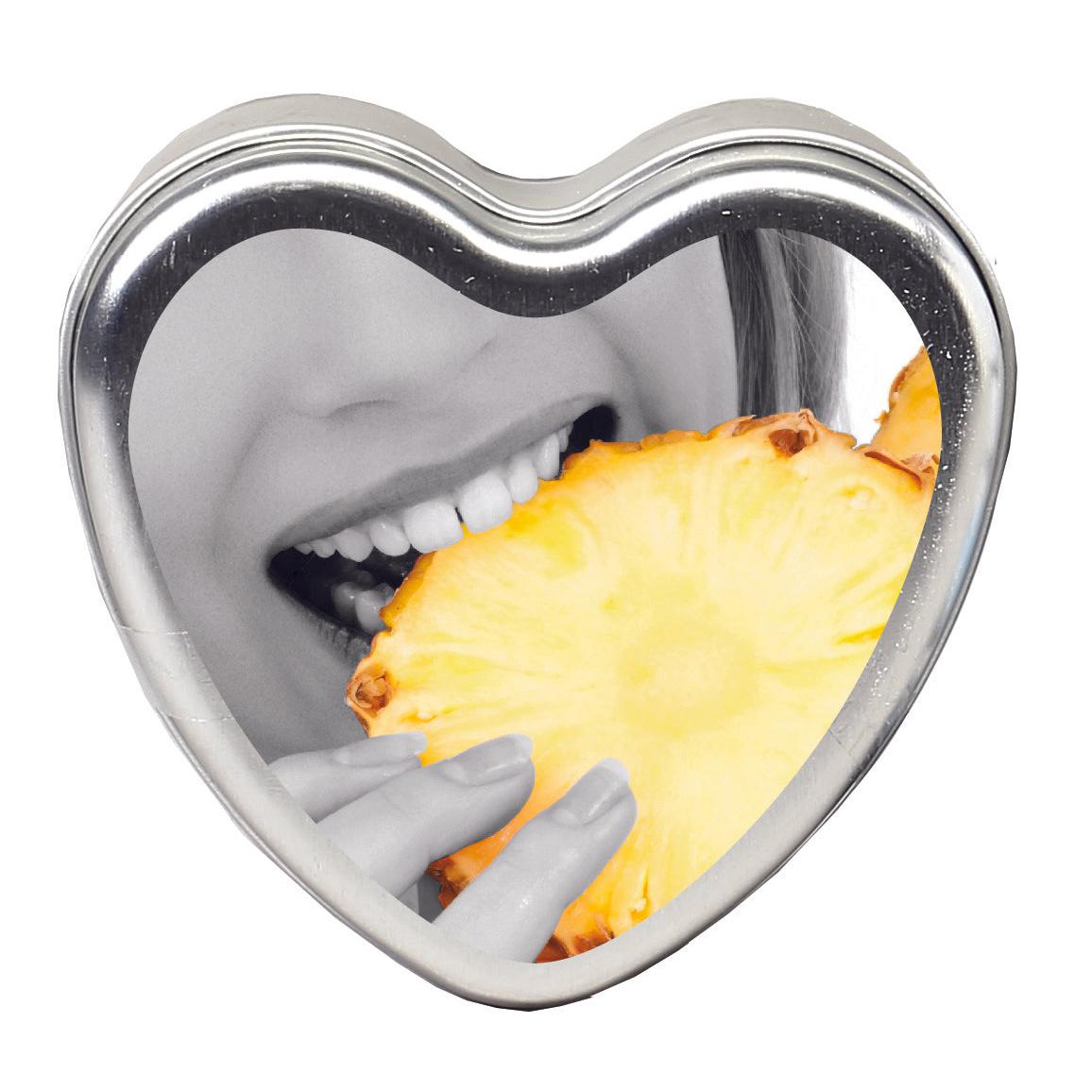 \"Edible Heart Candle - Pineapple - 4oz EB-HSCK011\"