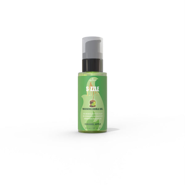 Sizzle Lips Caramel Apple 2oz Edible Warming Massage Gel SEN-VL415
